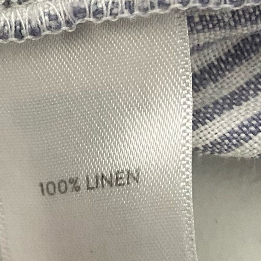 J Jill Love Linen Women’s Ankle Pants Blue & White Striped Lightweight Size S - Picture 6 of 14